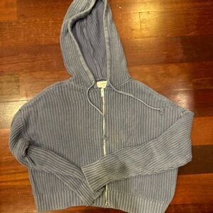 Blue Aerie Knit Sweatshirt